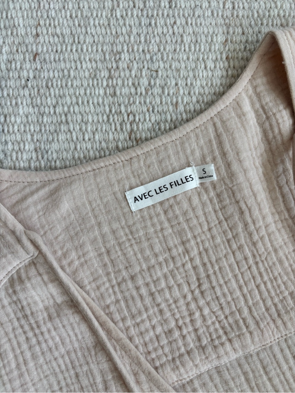 | Avec Les Filles | 100% Cotton Dress with Tassel Tie size Small - Picture 4 of 16